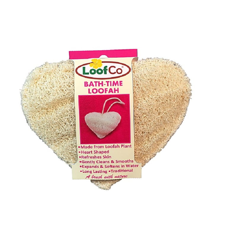 Bad en douche spons in hartvorm